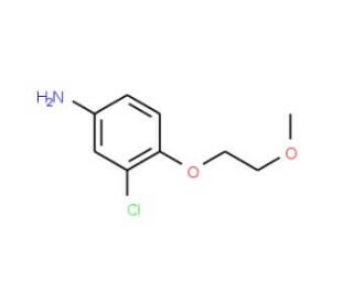3-Chloro-4-(2-methoxy-ethoxy)-phenylamine - chemical structure image
