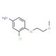 3-Chloro-4-(2-methoxy-ethoxy)-phenylamine - chemical structure image
