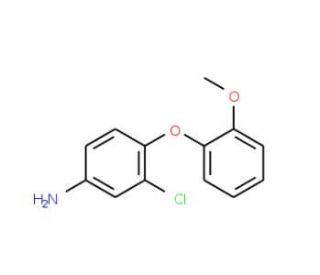 3-Chloro-4-(2-methoxyphenoxy)phenylamine - chemical structure image