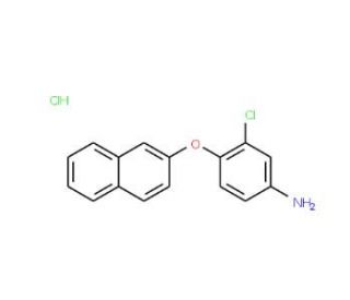 3-Chloro-4-(2-naphthyloxy)aniline hydrochloride - chemical structure image
