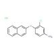 3-Chloro-4-(2-naphthyloxy)aniline hydrochloride - chemical structure image