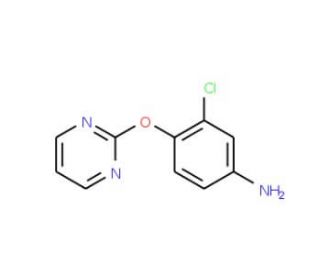 3-Chloro-4-(2-pyrimidinyloxy)phenylamine - chemical structure image