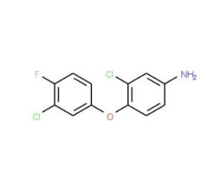 3-Chloro-4-(3-chloro-4-fluorophenoxy)aniline - chemical structure image