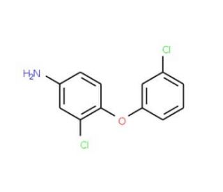 3-Chloro-4-(3-chlorophenoxy)aniline - chemical structure image