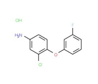 3-Chloro-4-(3-fluorophenoxy)aniline hydrochloride - chemical structure image