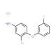 3-Chloro-4-(3-fluorophenoxy)aniline hydrochloride - chemical structure image
