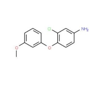 3-Chloro-4-(3-methoxyphenoxy)phenylamine - chemical structure image