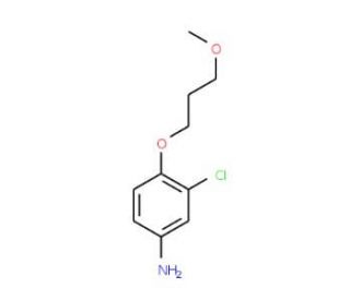 3-Chloro-4-(3-methoxypropoxy)phenylamine - chemical structure image