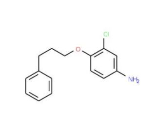 3-Chloro-4-(3-phenylpropoxy)aniline - chemical structure image