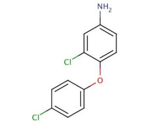 3-Chloro-4-(4-chlorophenoxy)aniline (CAS 24900-79-6) - chemical structure image