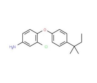 3-Chloro-4-[4-(tert-pentyl)phenoxy]aniline - chemical structure image