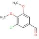 3-Chloro-4,5-dimethoxybenzaldehyde 的分子结构, CAS编号: 18268-68-3 3-Chloro-4,5-dimethoxybenzaldehyde (CAS 18268-68-3) - chemical structure image