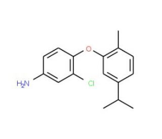 3-Chloro-4-(5-isopropyl-2-methylphenoxy)aniline - chemical structure image