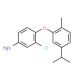 3-Chloro-4-(5-isopropyl-2-methylphenoxy)aniline - chemical structure image
