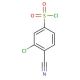 3-chloro-4-cyanobenzenesulfonyl chloride (CAS 213130-43-9) - chemical structure image