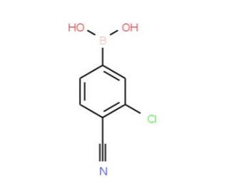 3-Chloro-4-cyanophenylboronic acid (CAS 1008415-02-8) - chemical structure image