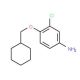 3-Chloro-4-(cyclohexylmethoxy)aniline - chemical structure image