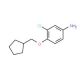 3-Chloro-4-(cyclopentylmethoxy)aniline - chemical structure image
