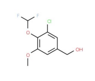 [3-chloro-4-(difluoromethoxy)-5-methoxyphenyl]methanol - chemical structure image