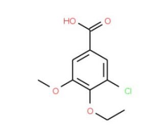 3-chloro-4-ethoxy-5-methoxybenzoic acid - chemical structure image