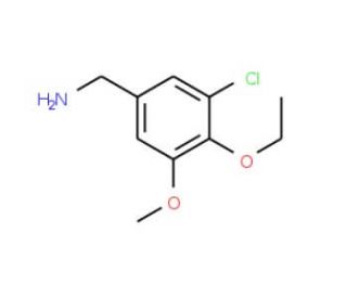 (3-chloro-4-ethoxy-5-methoxyphenyl)methanamine - chemical structure image