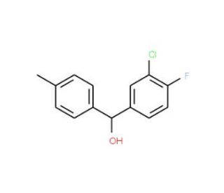 3-Chloro-4-fluoro-4&prime;-methylbenzhydrol - chemical structure image