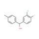 3-Chloro-4-fluoro-4′-methylbenzhydrol - chemical structure image