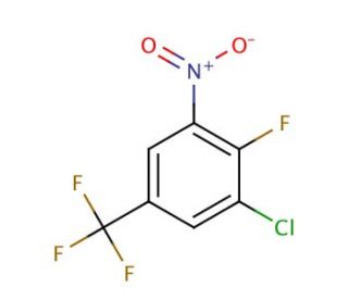 3-Chloro-4-fluoro-5-nitrobenzotrifluoride (CAS 101646-02-0) - chemical structure image