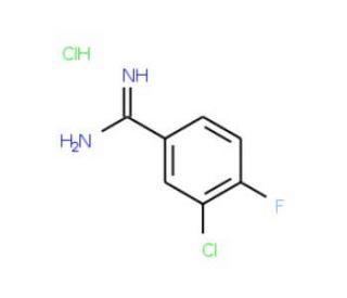 3-Chloro-4-fluoro-benzamidine hydrochloride (CAS 477844-52-3) - chemical structure image