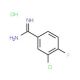 3-Chloro-4-fluoro-benzamidine hydrochloride (CAS 477844-52-3) - chemical structure image