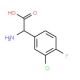 3-Chloro-4-fluoro-DL-phenylglycine (CAS 261762-99-6) - chemical structure image