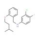 3-Chloro-4-fluoro-N-[2-(isopentyloxy)benzyl]-aniline - chemical structure image