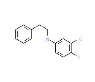 3-Chloro-4-fluoro-N-phenethylaniline - chemical structure image