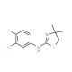 (3-Chloro-4-fluoro-phenyl)-(4,4-dimethyl-4,5-dihydro-thiazol-2-yl)-amine - chemical structure image