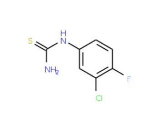 (3-Chloro-4-fluoro-phenyl)-thiourea (CAS 154371-25-2) - chemical structure image