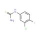 (3-Chloro-4-fluoro-phenyl)-thiourea (CAS 154371-25-2) - chemical structure image