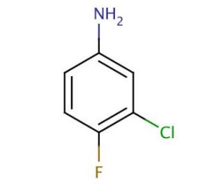 3-Chloro-4-fluoroaniline (CAS 367-21-5) - chemical structure image
