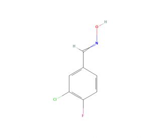 3-Chloro-4-fluorobenzaldehyde oxime (CAS 253308-63-3) - chemical structure image