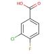 3-Chloro-4-fluorobenzoic acid (CAS 403-16-7) - chemical structure image