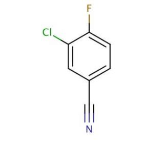 3-Chloro-4-fluorobenzonitrile (CAS 117482-84-5) - chemical structure image