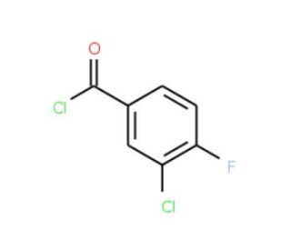 3-Chloro-4-fluorobenzoyl chloride (CAS 65055-17-6) - chemical structure image