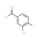 3-Chloro-4-fluorobenzoyl chloride (CAS 65055-17-6) - chemical structure image