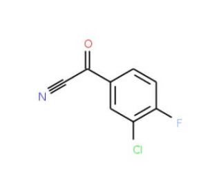 3-Chloro-4-fluorobenzoyl cyanide (CAS 80277-45-8) - chemical structure image