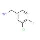 3-Chloro-4-fluorobenzylamine (CAS 72235-56-4) - chemical structure image