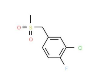 3-Chloro-4-fluorobenzylmethylsulfone - chemical structure image