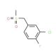 3-Chloro-4-fluorobenzylmethylsulfone - chemical structure image