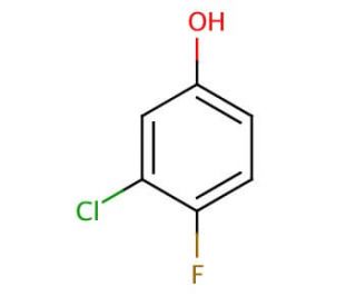 3-Chloro-4-fluorophenol (CAS 2613-23-2) - chemical structure image