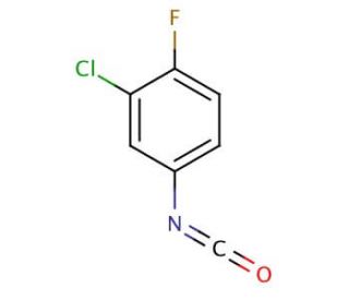 3-Chloro-4-fluorophenyl isocyanate (CAS 50529-33-4) - chemical structure image