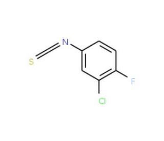 3-Chloro-4-fluorophenyl isothiocyanate (CAS 137724-66-4) - chemical structure image
