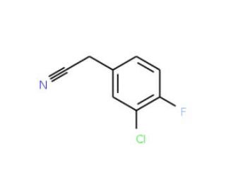 3-Chloro-4-fluorophenylacetonitrile (CAS 658-98-0) - chemical structure image